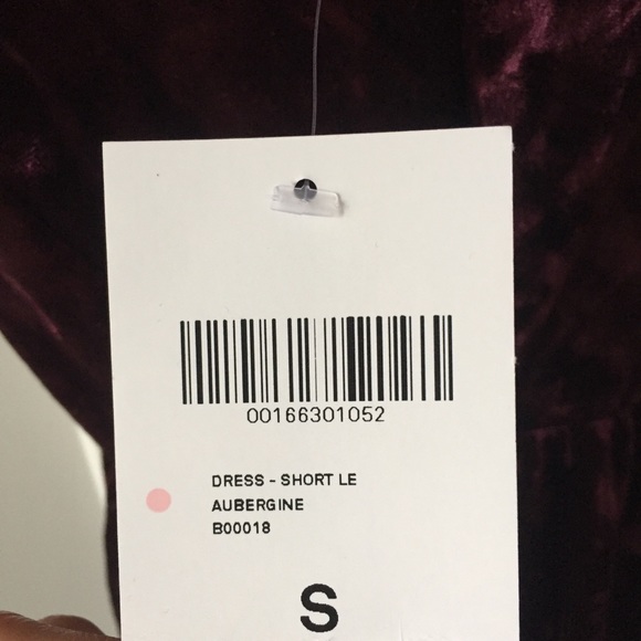 NWT burgundy velvet strappy back tank top dress - Picture 3 of 4